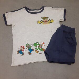 5T Toddler Super Mario Short Sleeve/Pants Set